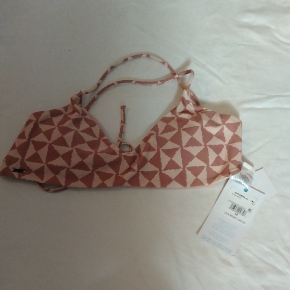 O'Neill Pink and White Bikini Top - Picture 1 of 5